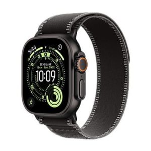 APPLE Watch Ultra 3 GPS + Cellular 49mm Black Titanium Case with Black/Charcoal Trail Loop