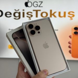5 Ay Garantili - iPhone 16 Pro Max 256GB - Çöl Titanyum - %88